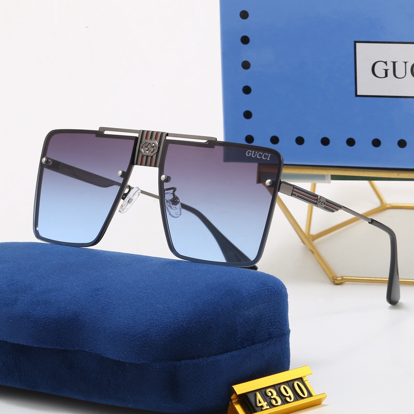 5-Color Stylish GG Letter Sunglasses