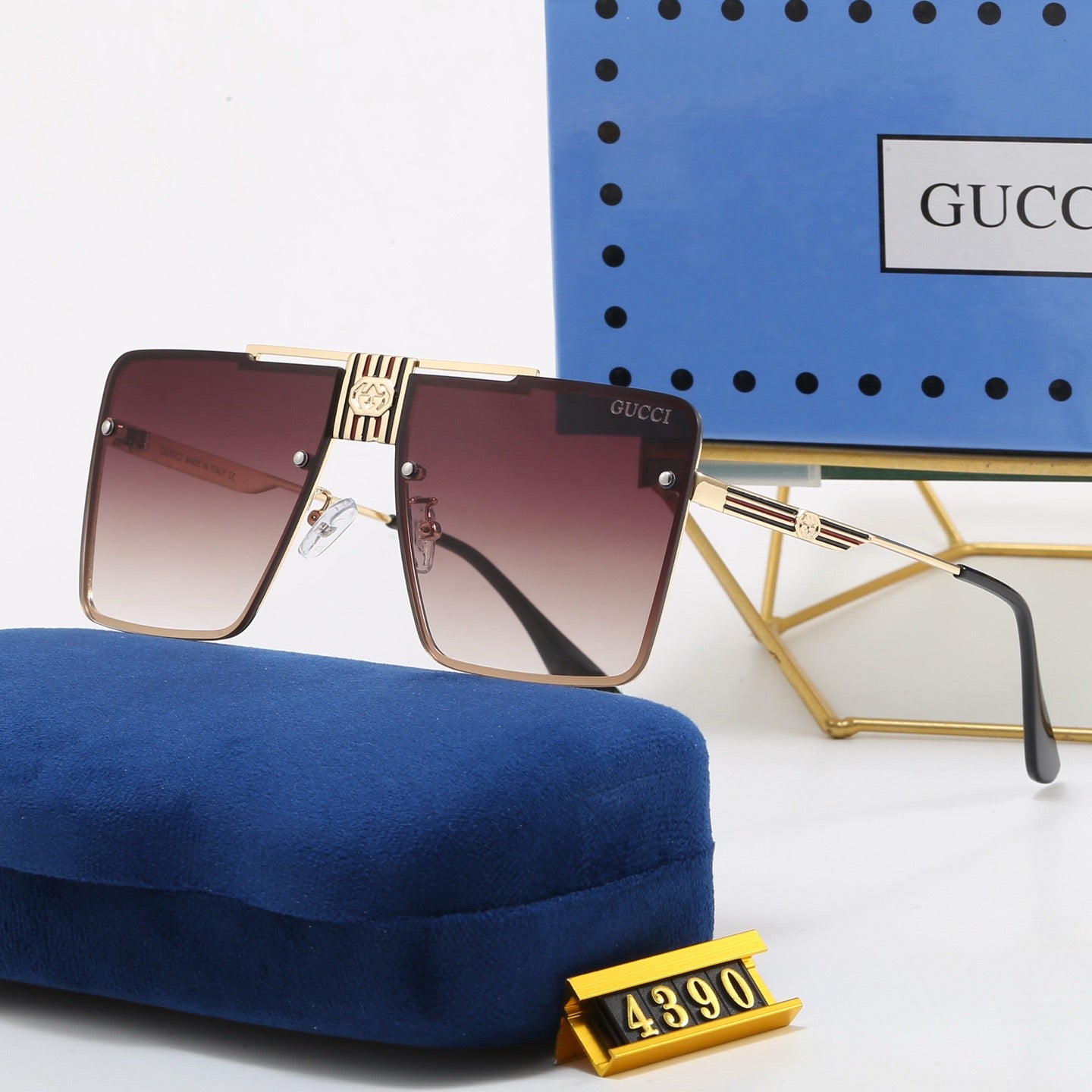 5-Color Stylish GG Letter Sunglasses