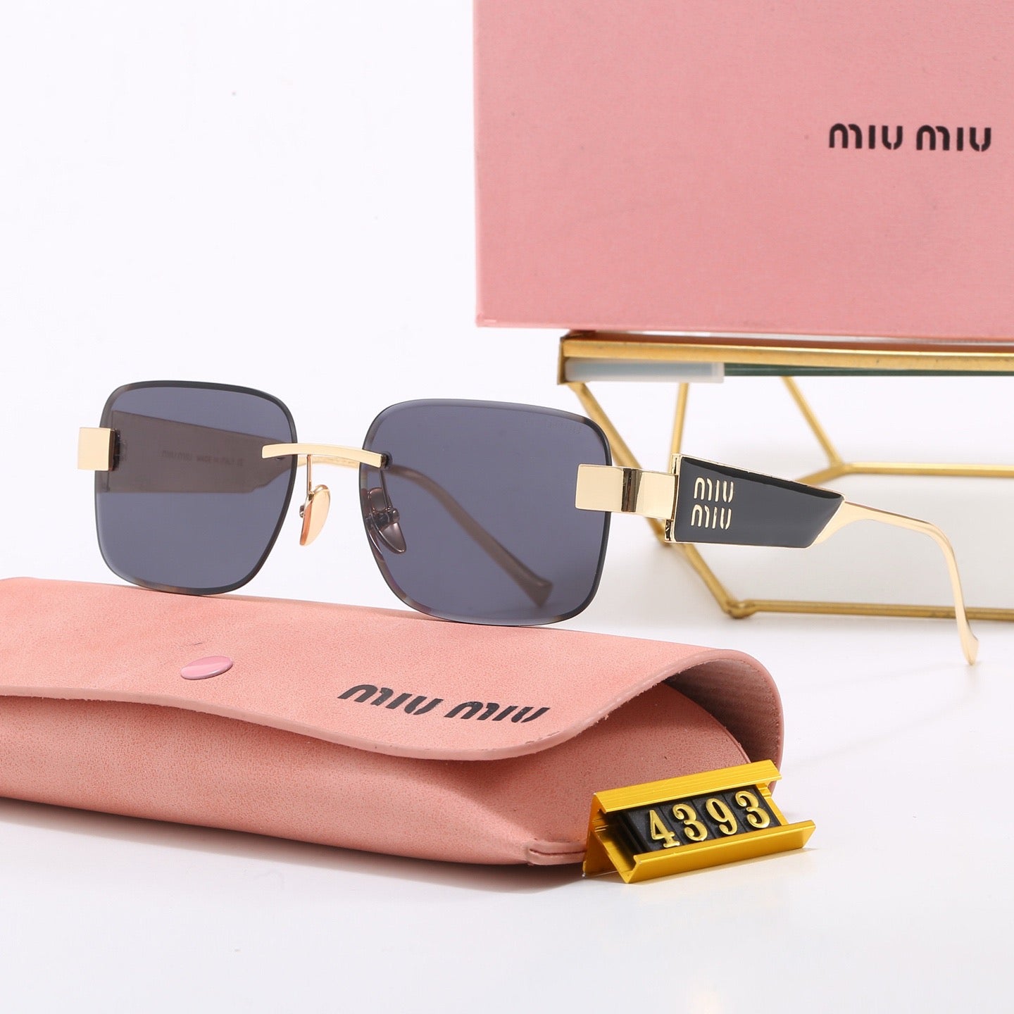 5-Color Stylish MM Letter Sunglasses