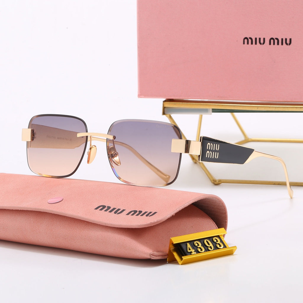 5-Color Stylish MM Letter Sunglasses