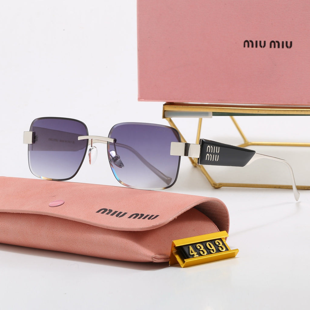 5-Color Stylish MM Letter Sunglasses