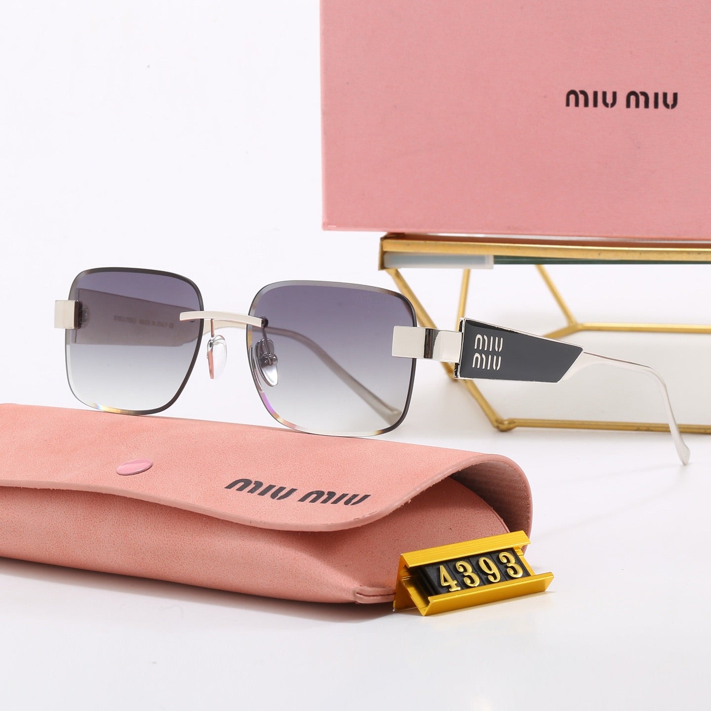 5-Color Stylish MM Letter Sunglasses