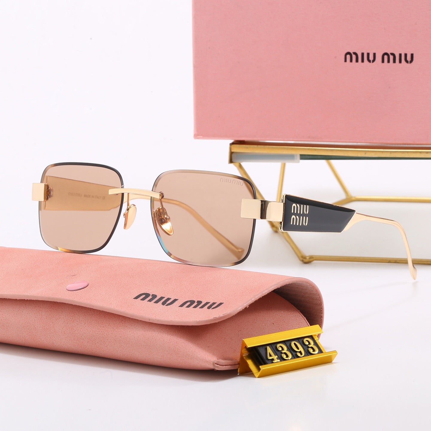 5-Color Stylish MM Letter Sunglasses