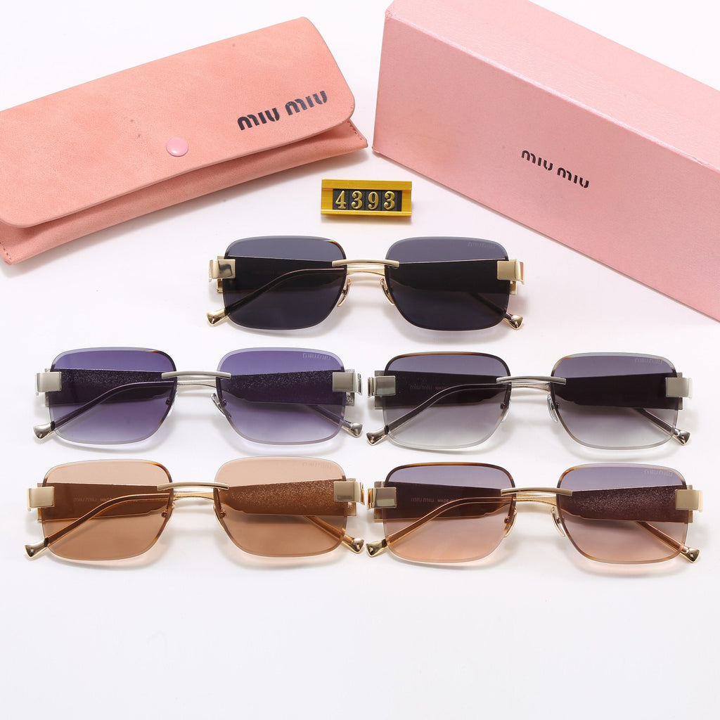 5-Color Stylish MM Letter Sunglasses