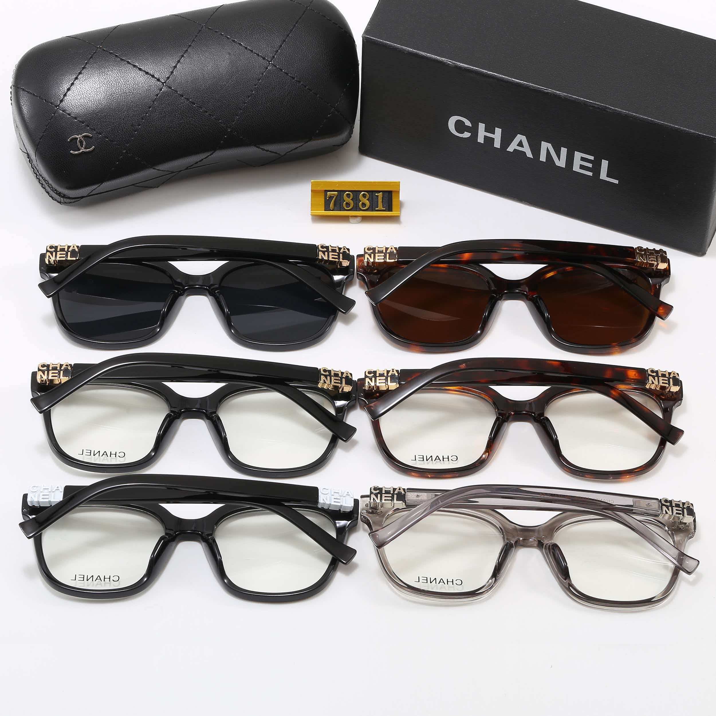 6-Color Stylish CC Letter Sunglasses