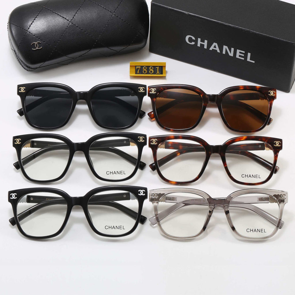 6-Color Stylish CC Letter Sunglasses