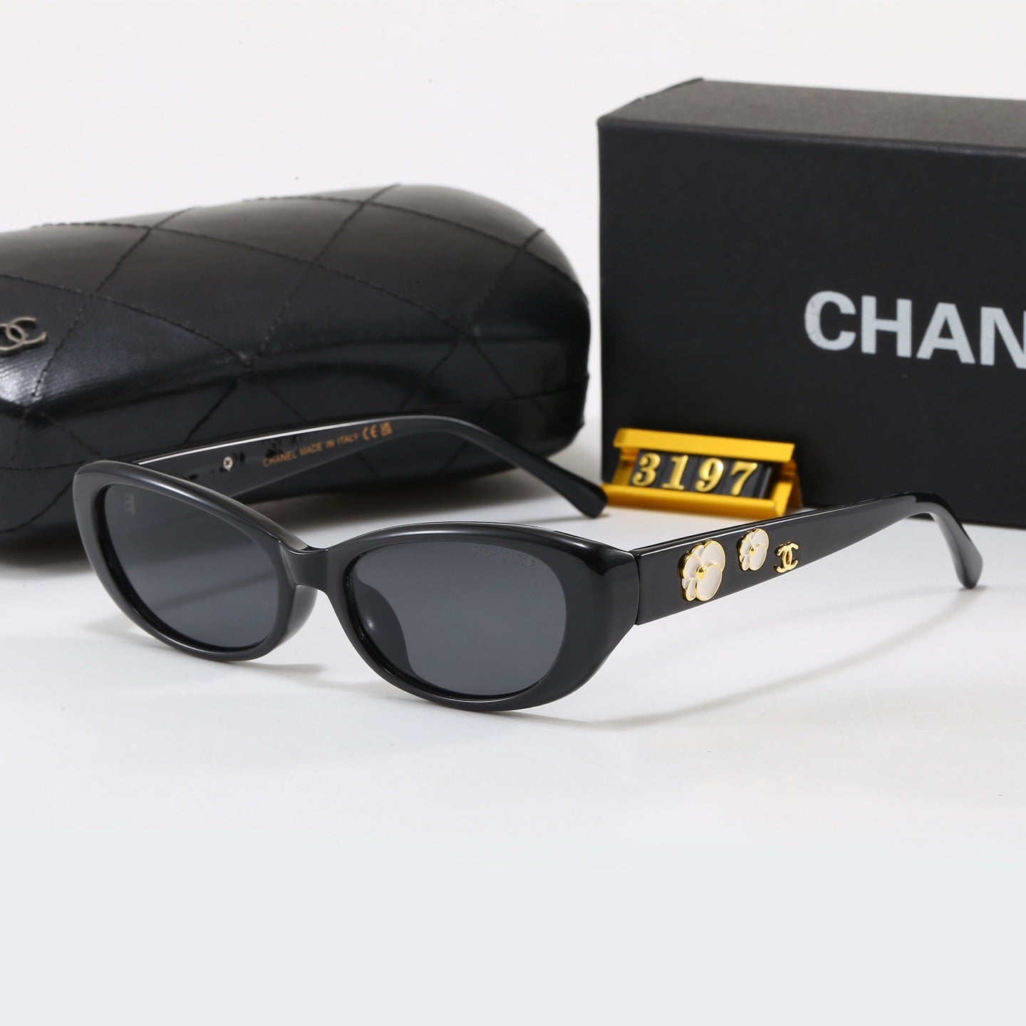 6-Color Stylish CC Letter Sunglasses