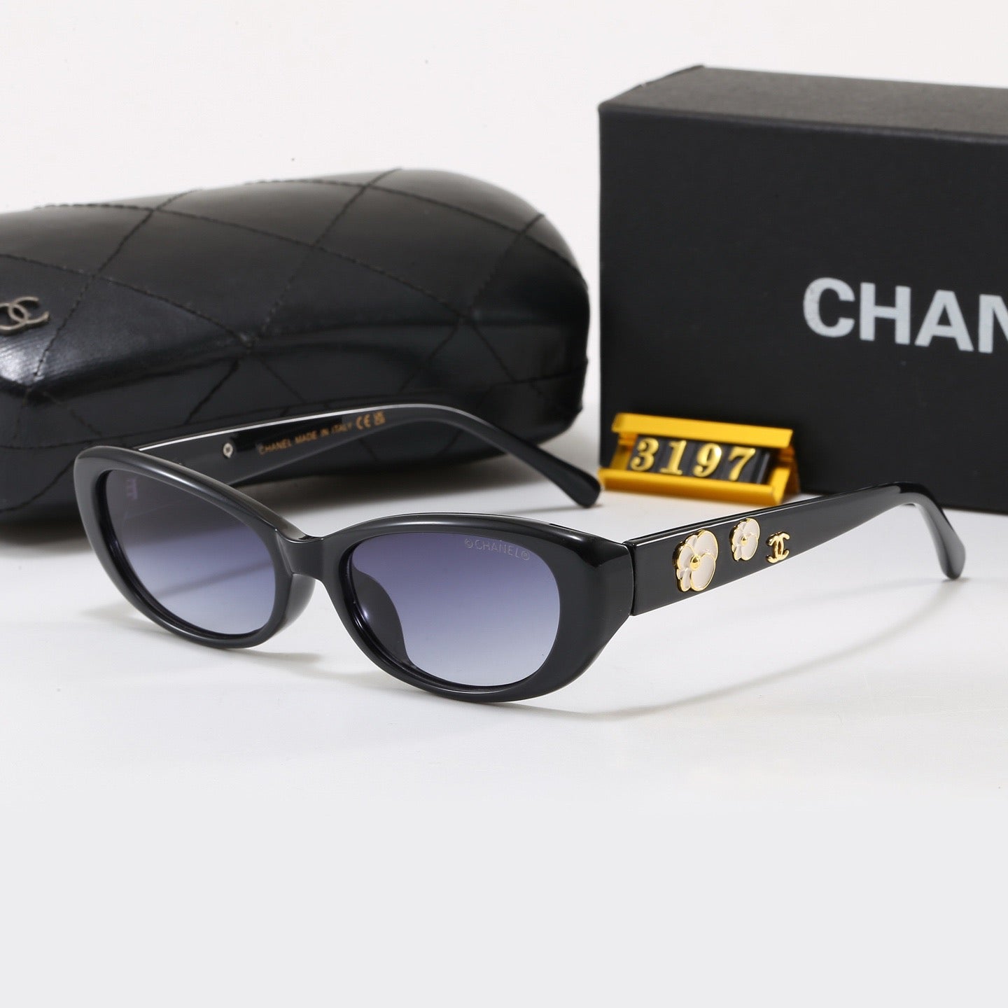 6-Color Stylish CC Letter Sunglasses
