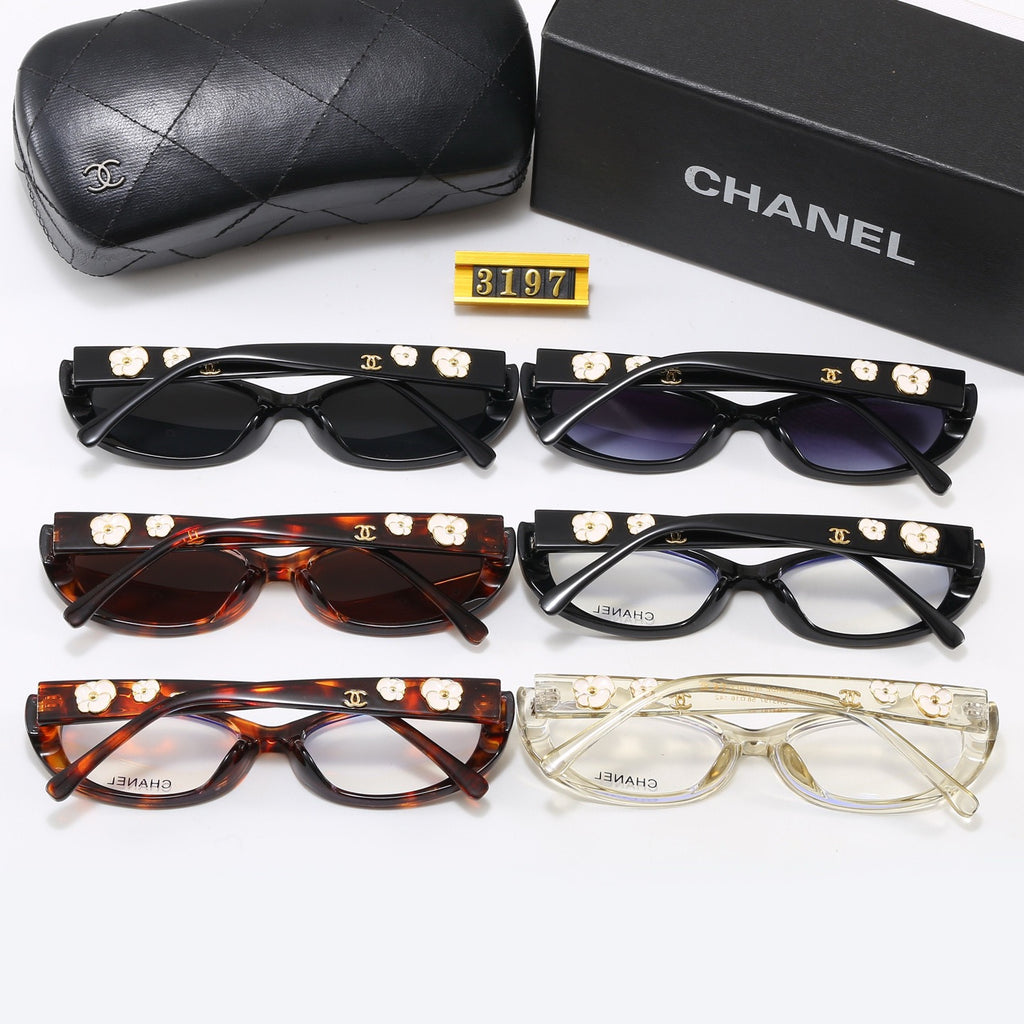 6-Color Stylish CC Letter Sunglasses