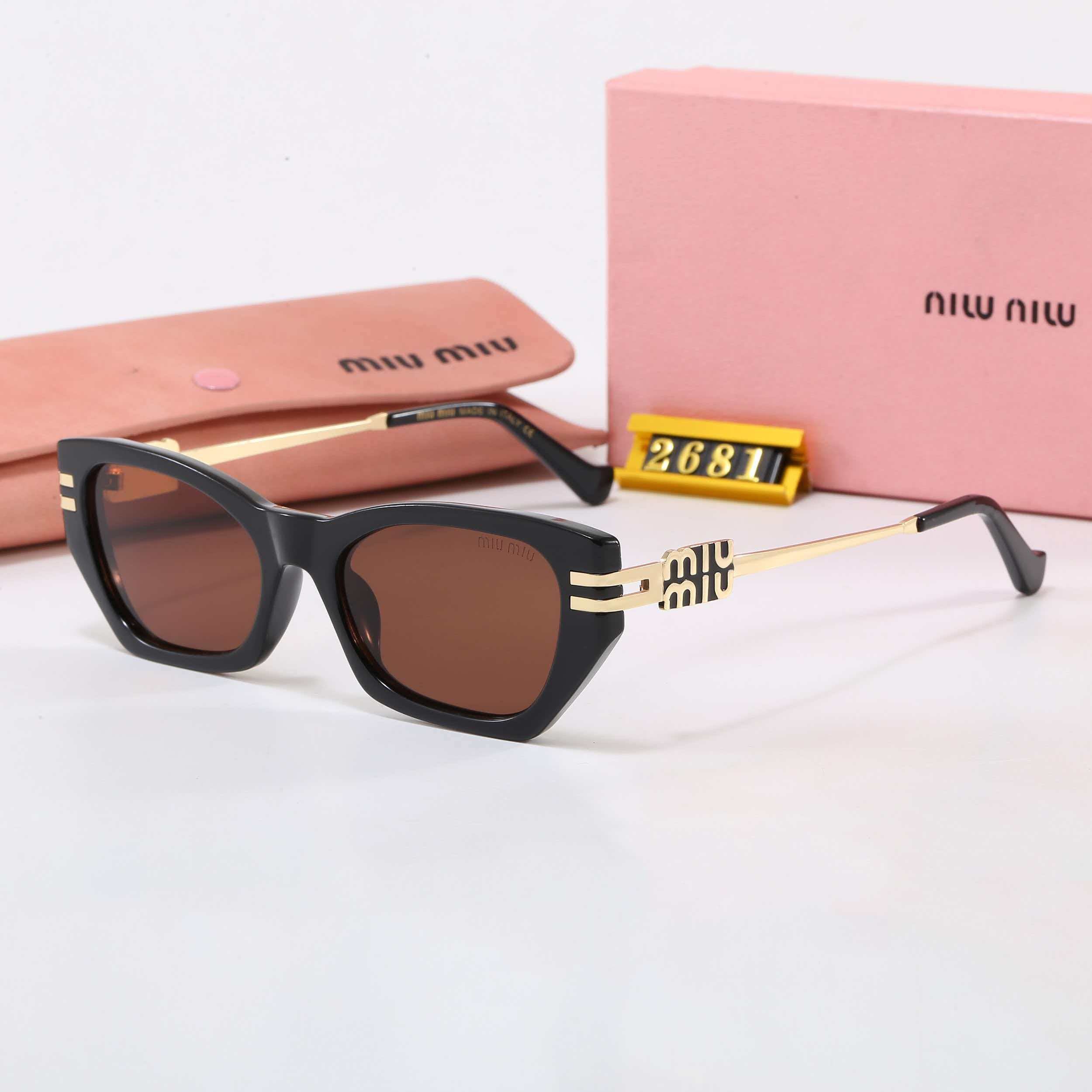 4-Color Stylish MM Letter Sunglasses
