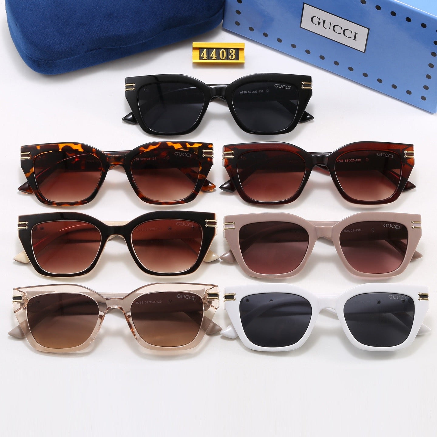 7-Color Stylish CC Letter Sunglasses