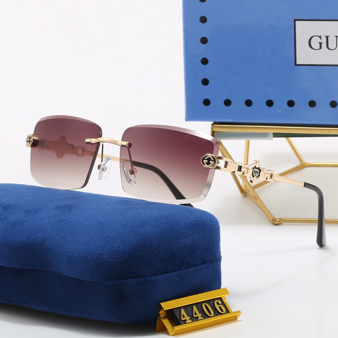 5-Color Stylish GG Letter Sunglasses