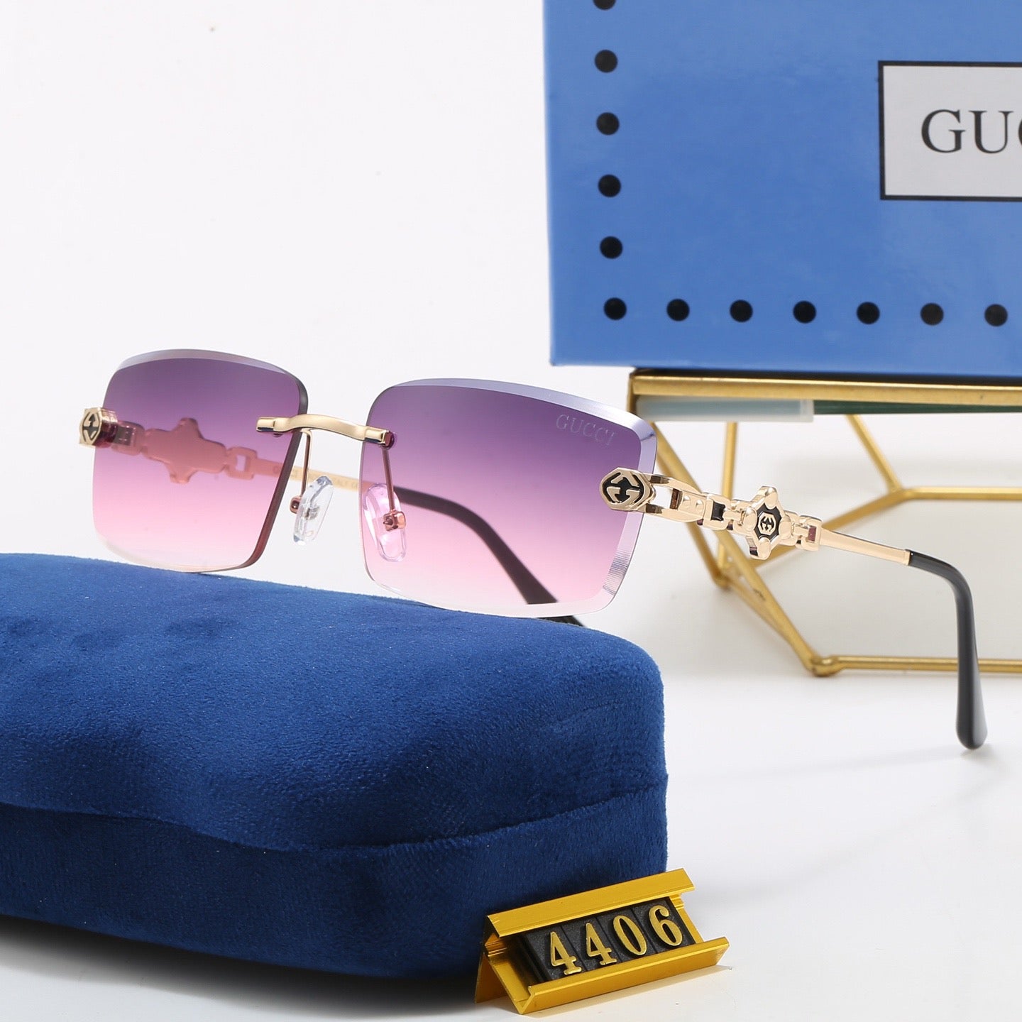 5-Color Stylish GG Letter Sunglasses