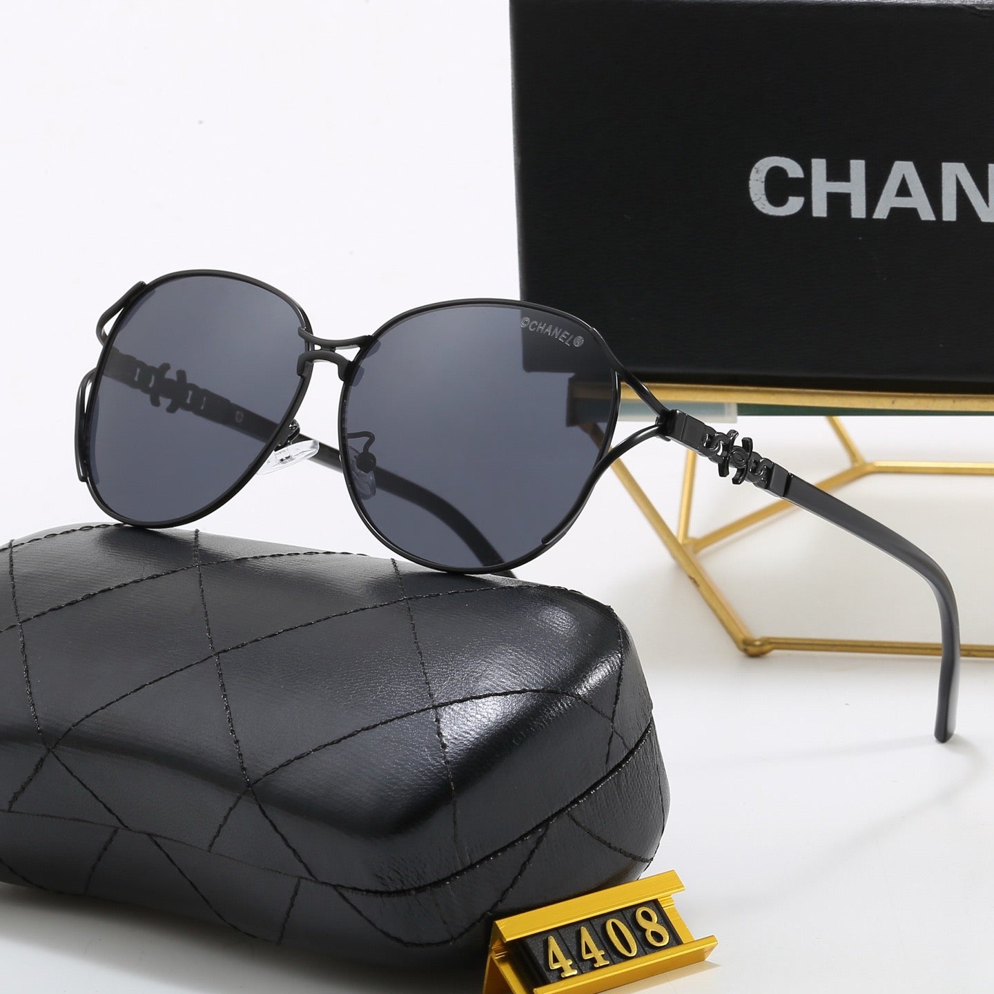 5-Color Stylish CC Letter Sunglasses