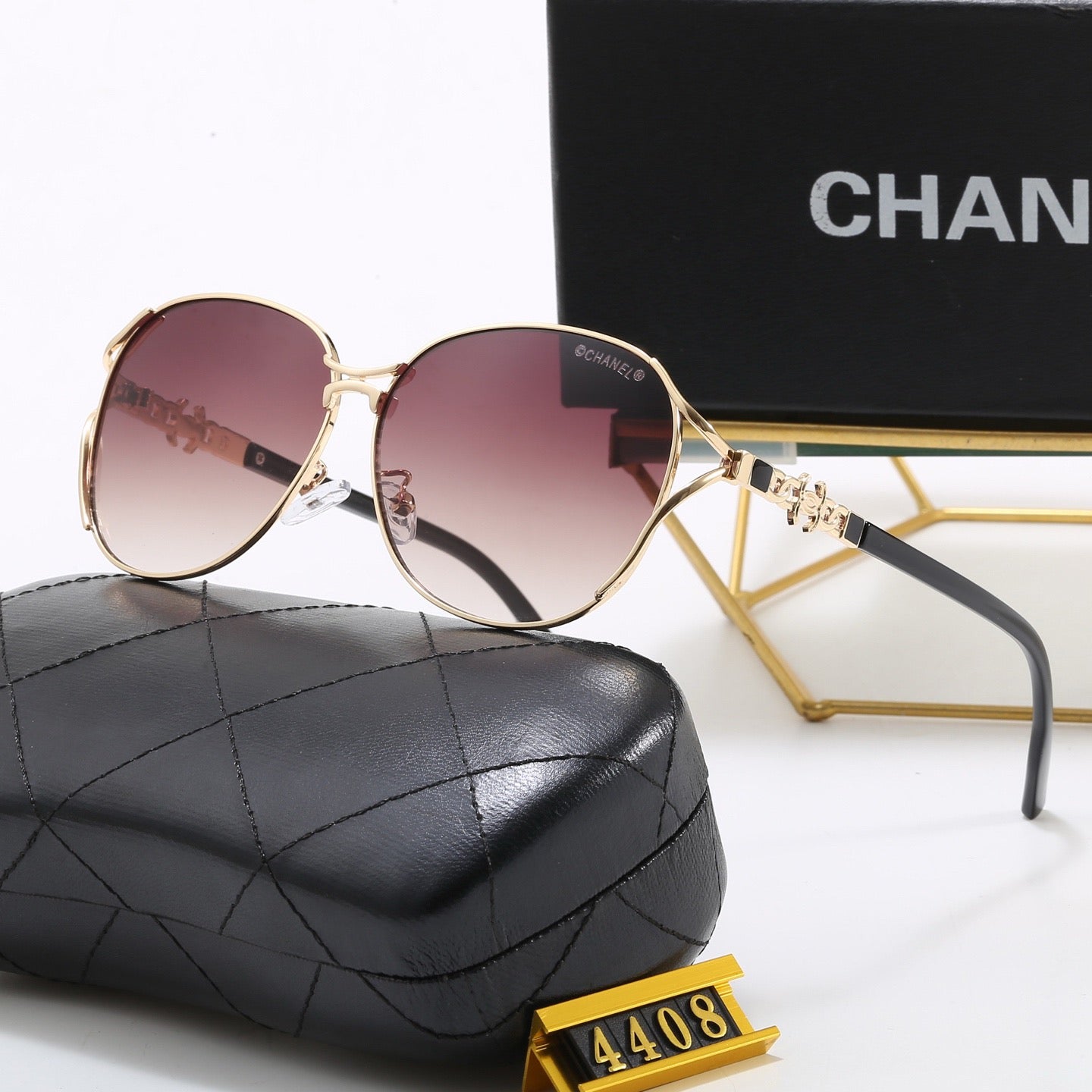 5-Color Stylish CC Letter Sunglasses