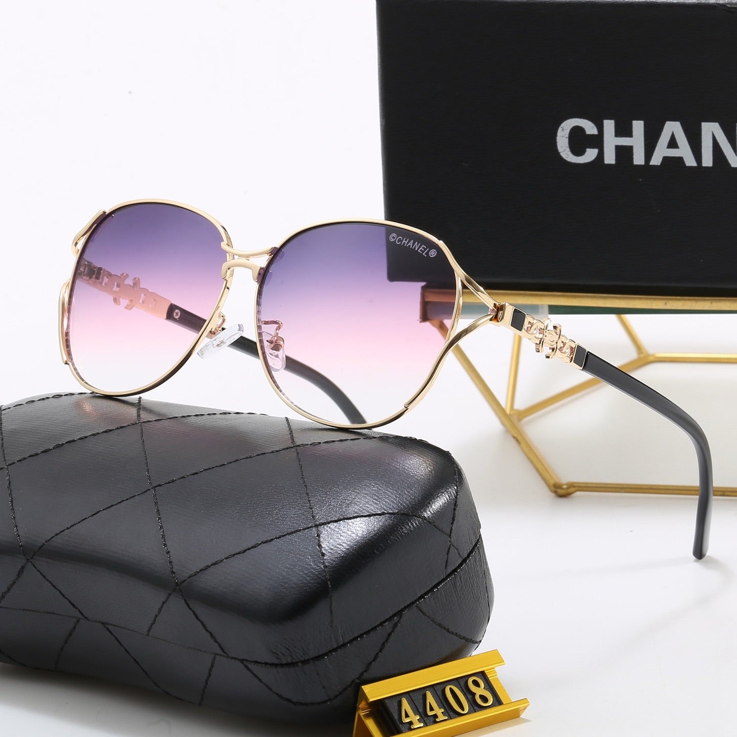 5-Color Stylish CC Letter Sunglasses