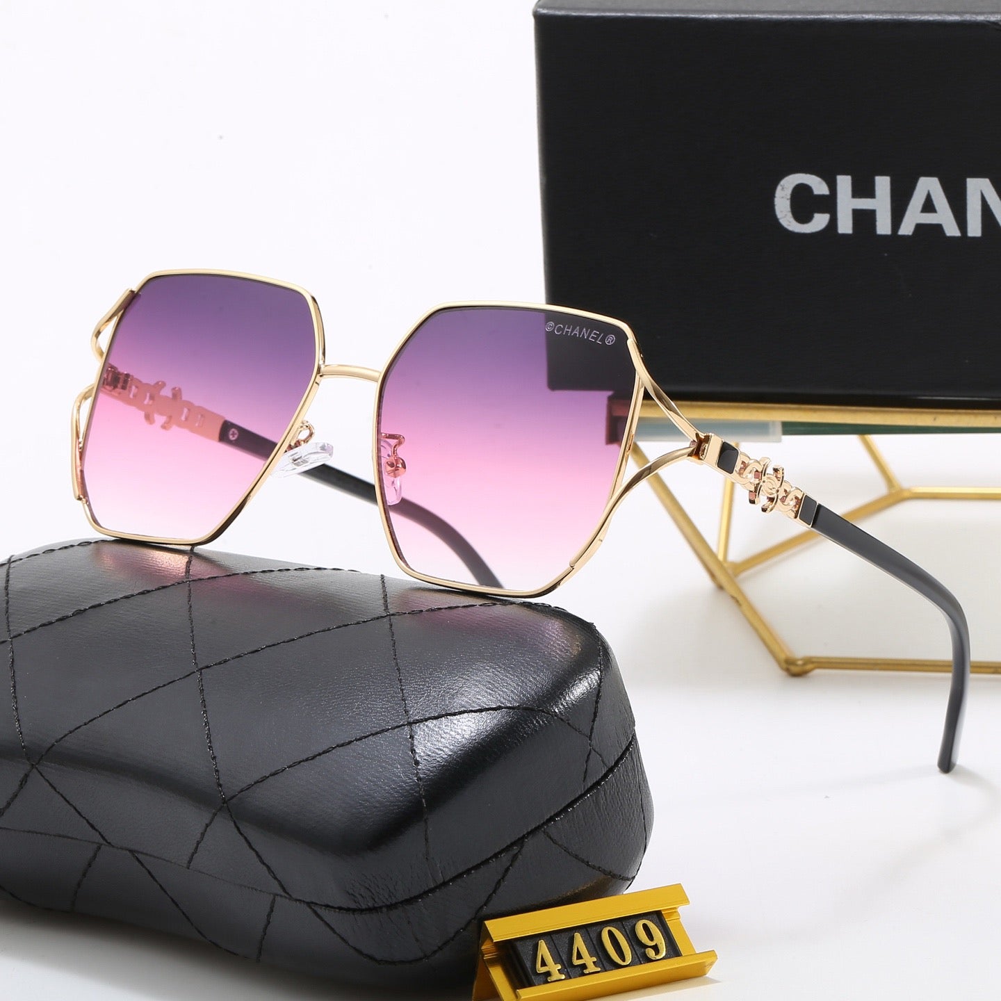 5-Color Stylish CC Letter Sunglasses