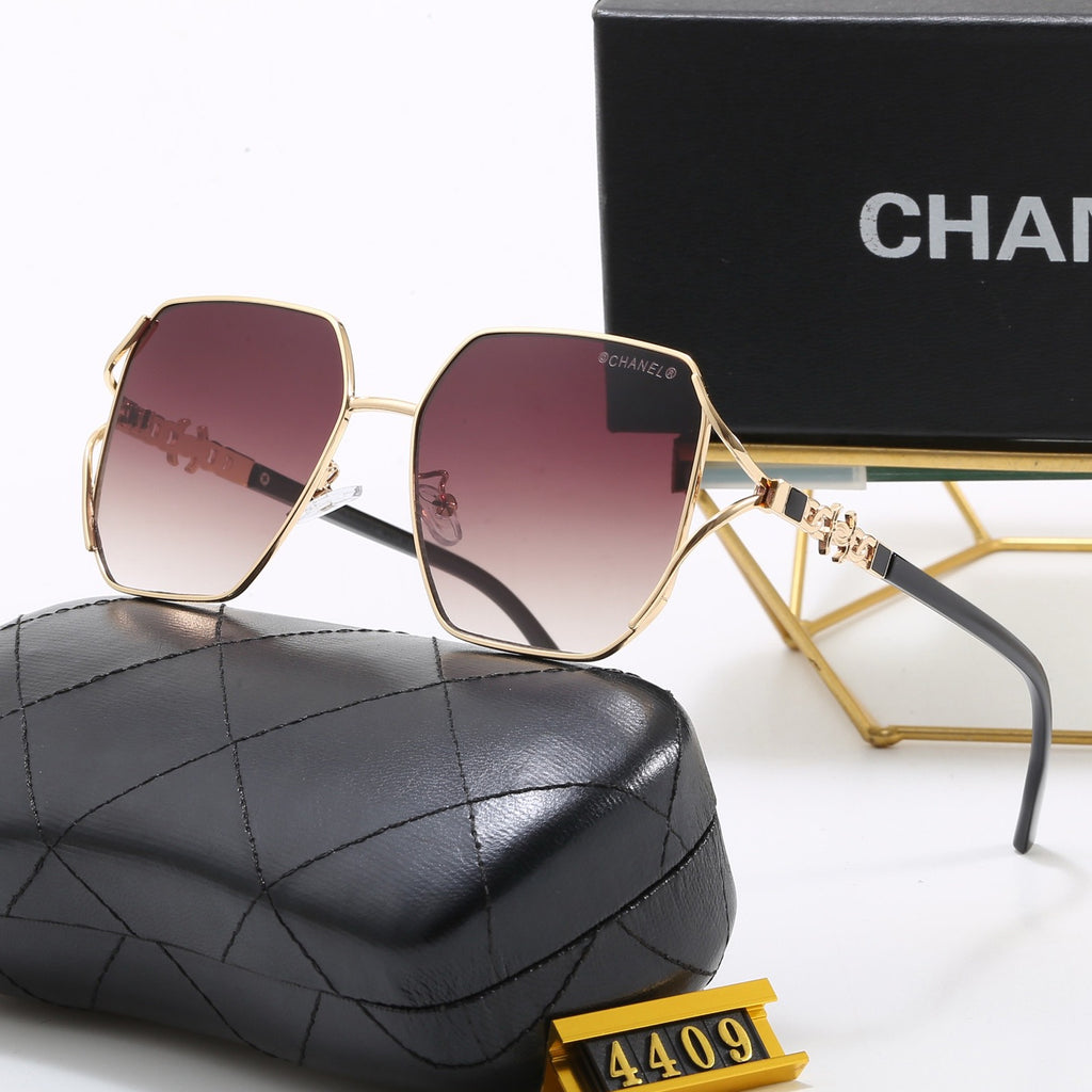 5-Color Stylish CC Letter Sunglasses
