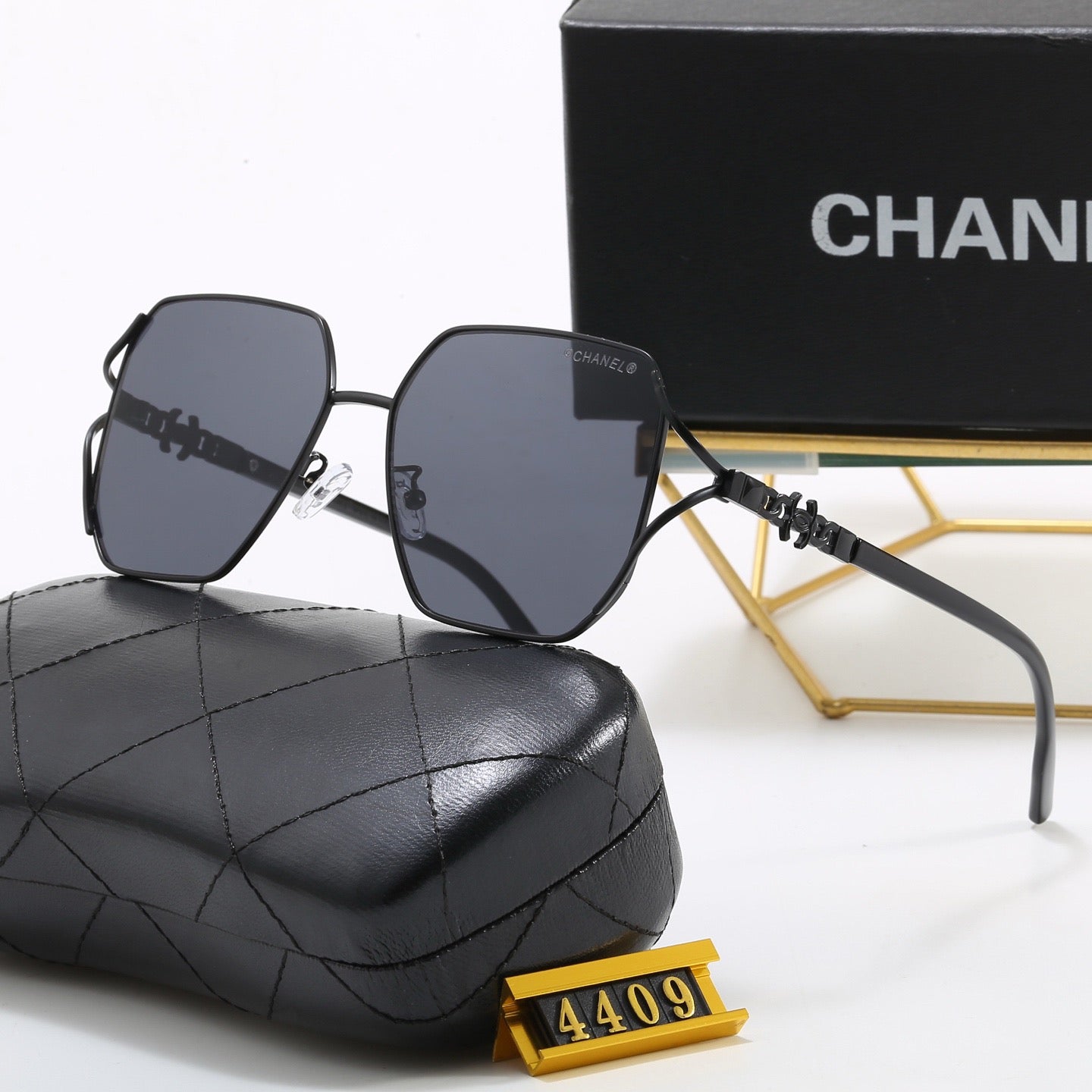 5-Color Stylish CC Letter Sunglasses