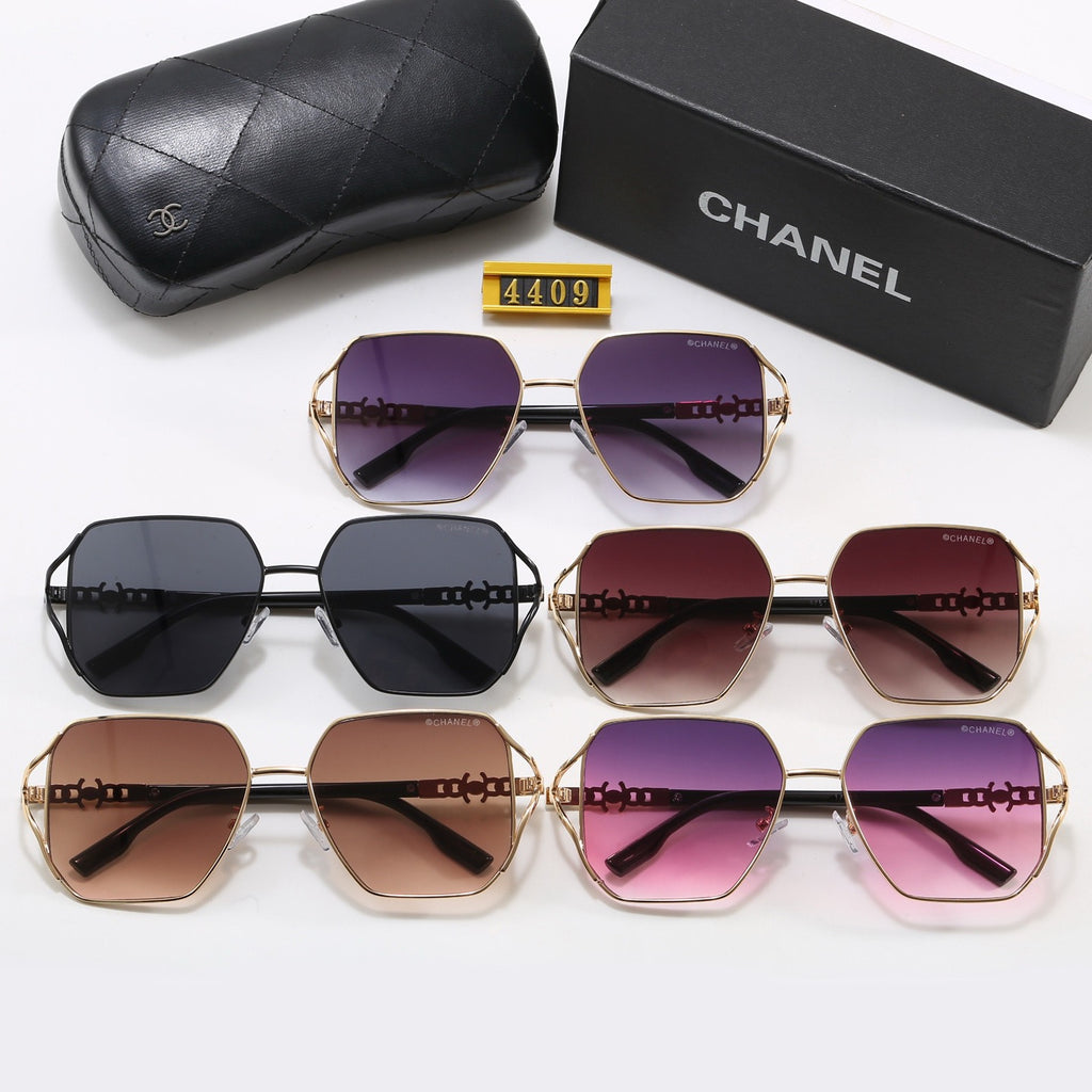 5-Color Stylish CC Letter Sunglasses