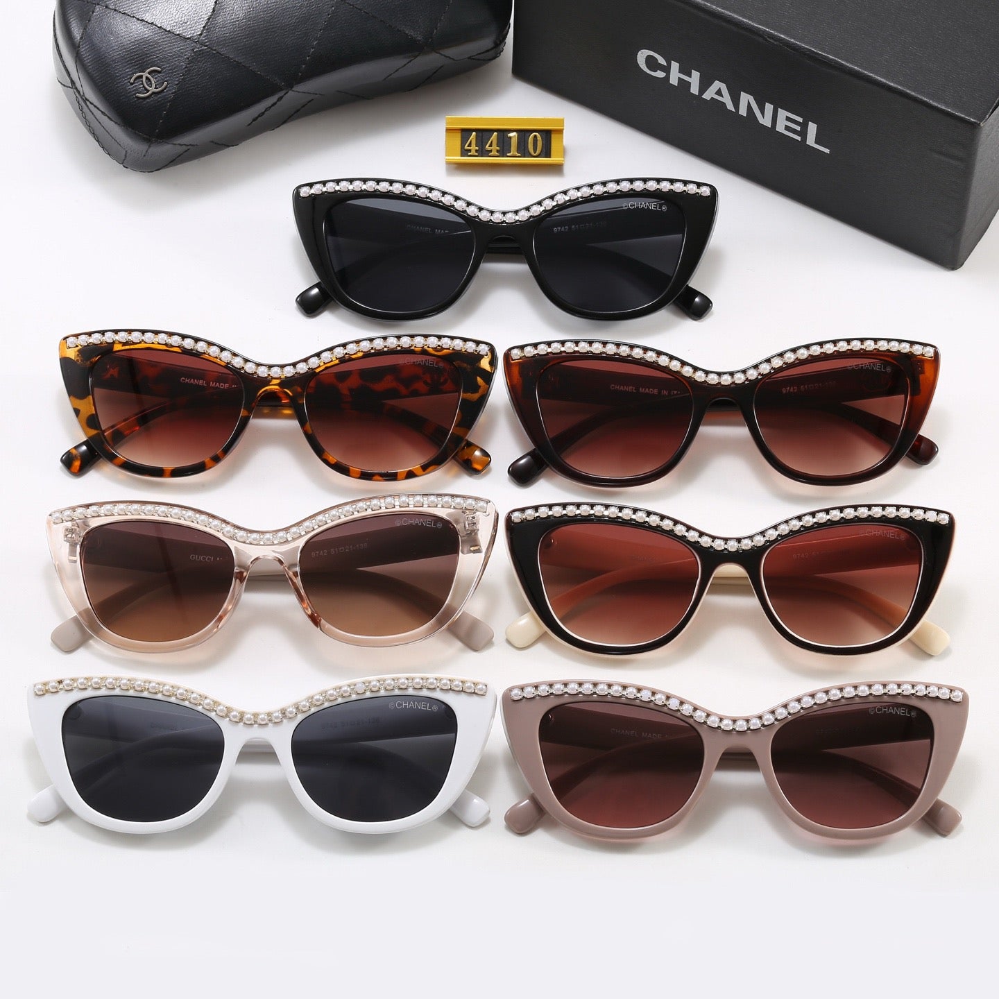 7-Color Stylish CC Letter Sunglasses