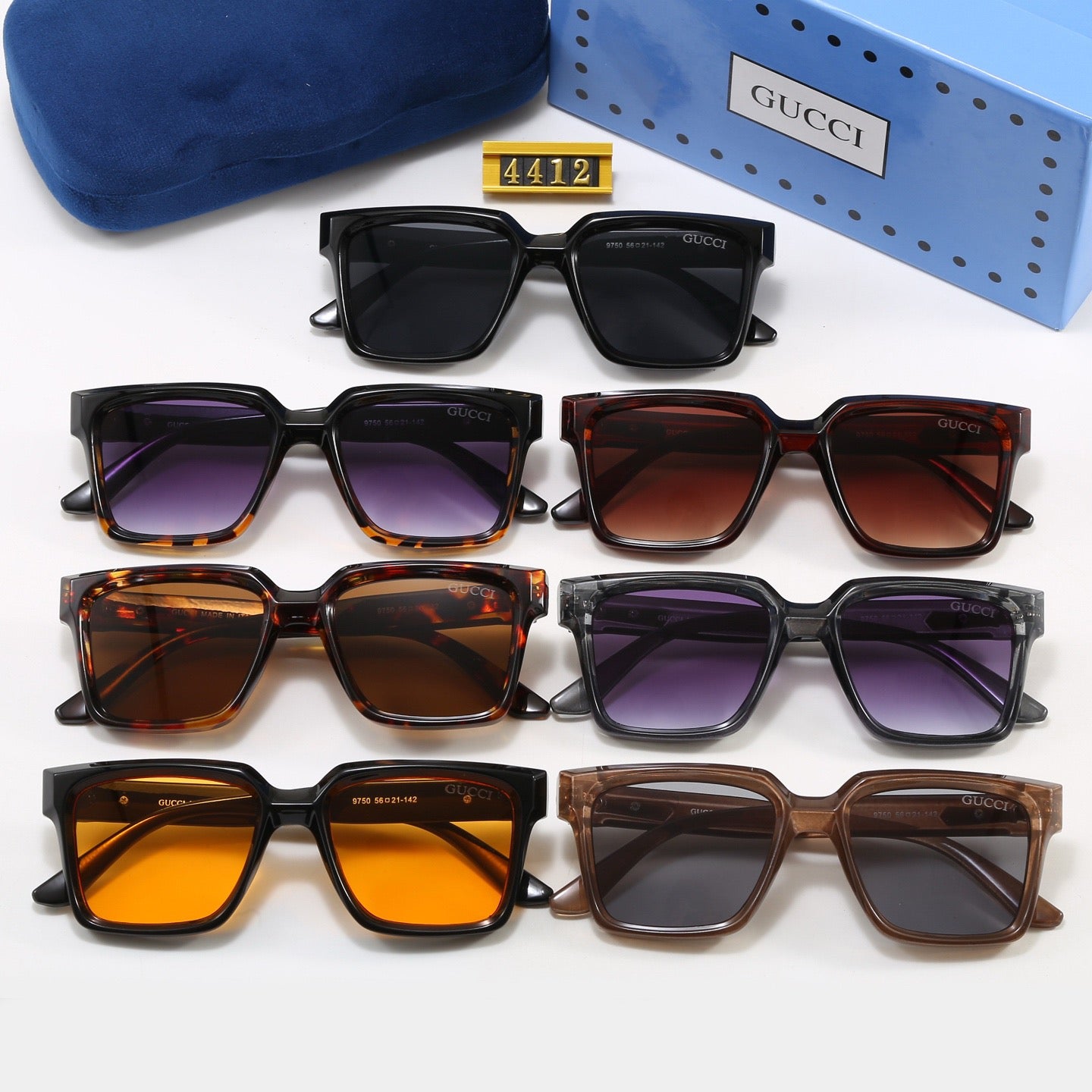 7-Color Stylish GG Letter Sunglasses