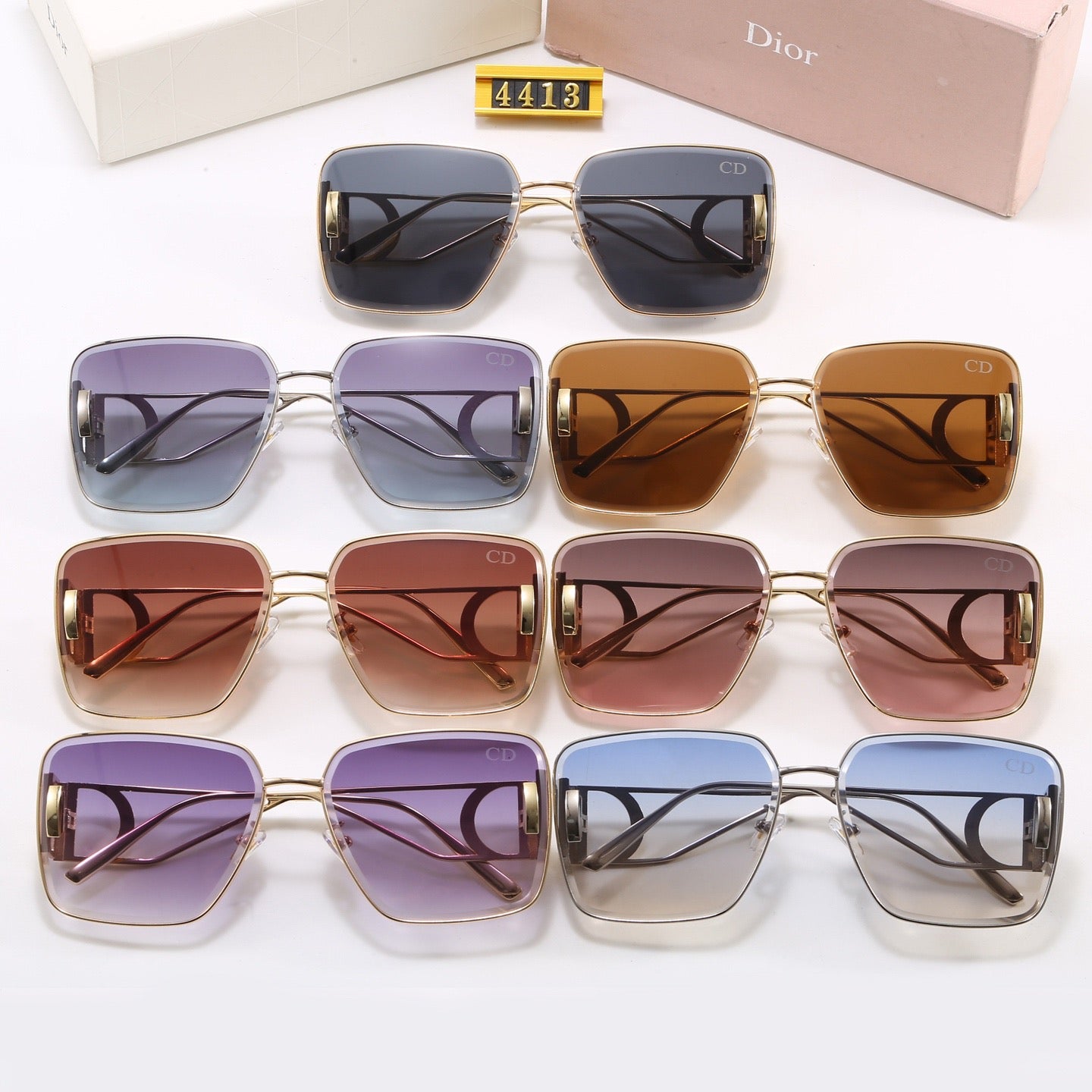 7-Color Stylish CD Letter Sunglasses