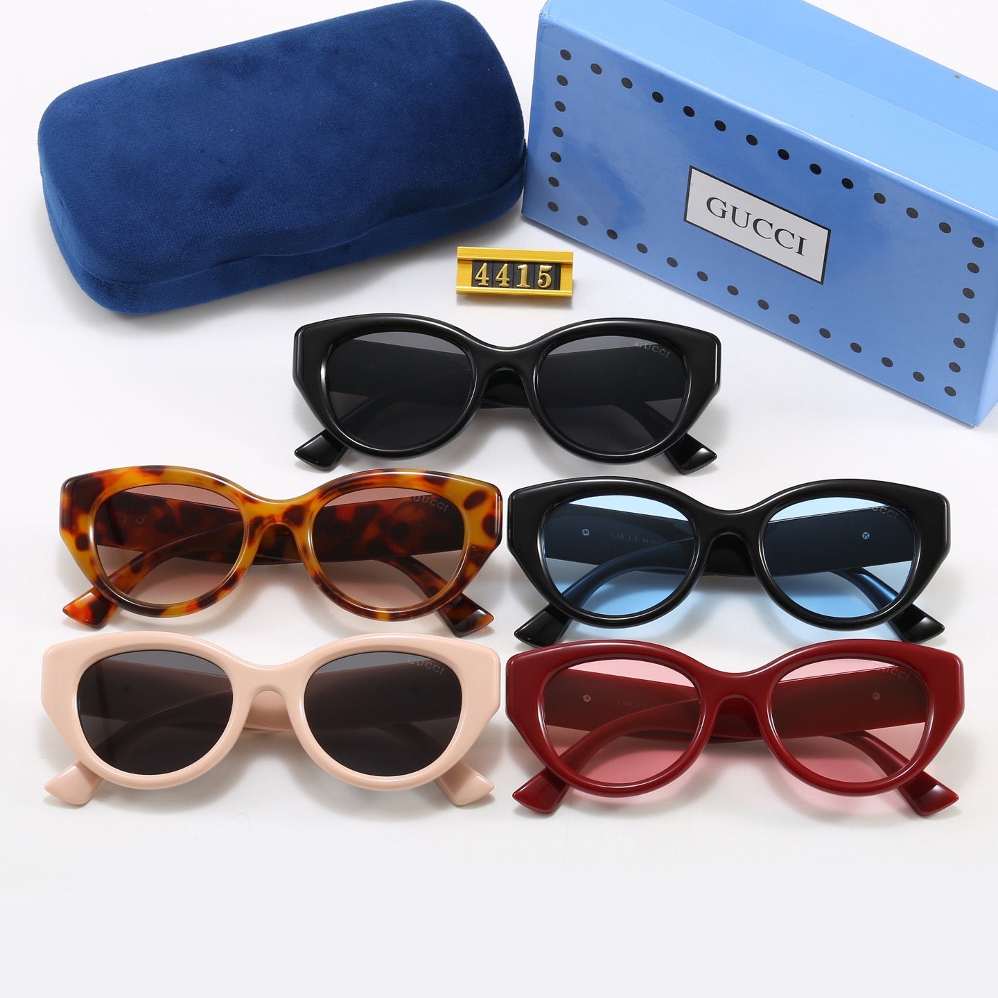 5-Color Stylish GG Letter Sunglasses