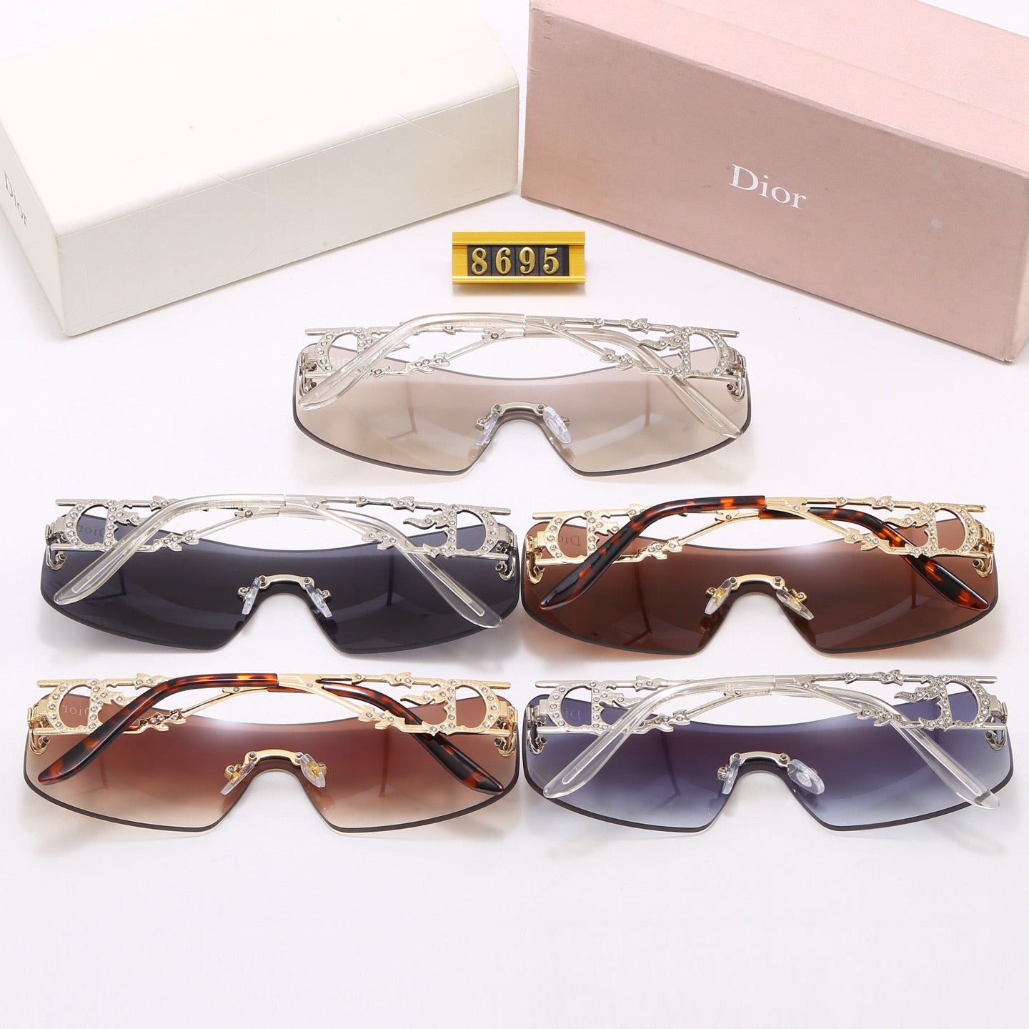 5-Color Stylish CD Letter Sunglasses
