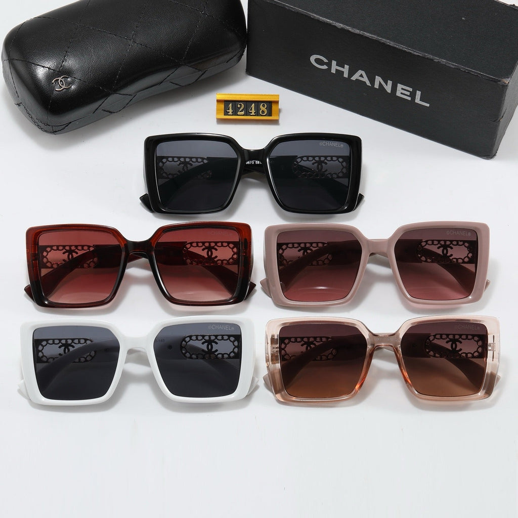 5-color fashion CC letter sunglasses
