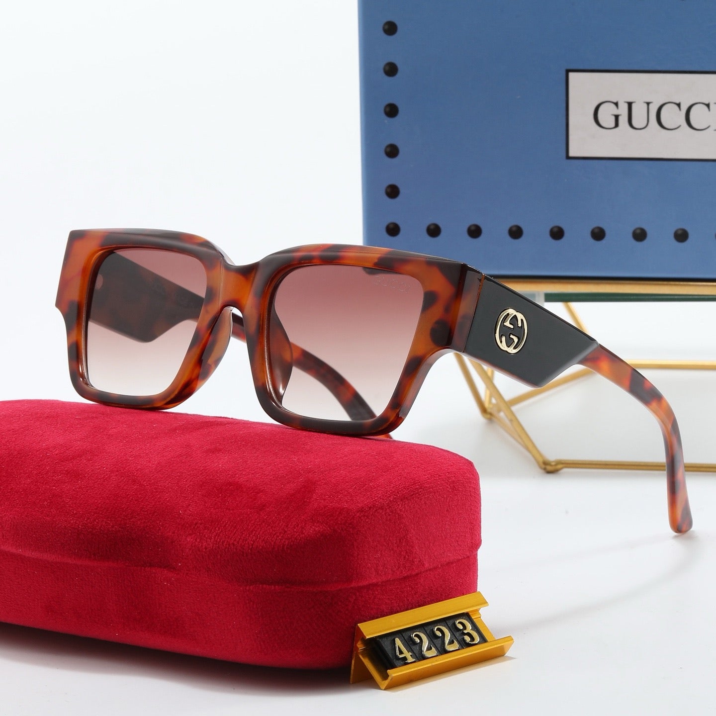 6-color fashionable GG letter sunglasses