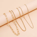 Hip Hop Punk Chain Necklace Set