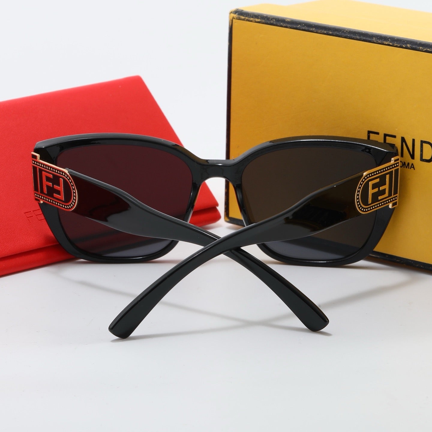 4-color fashion FF letter sunglasses