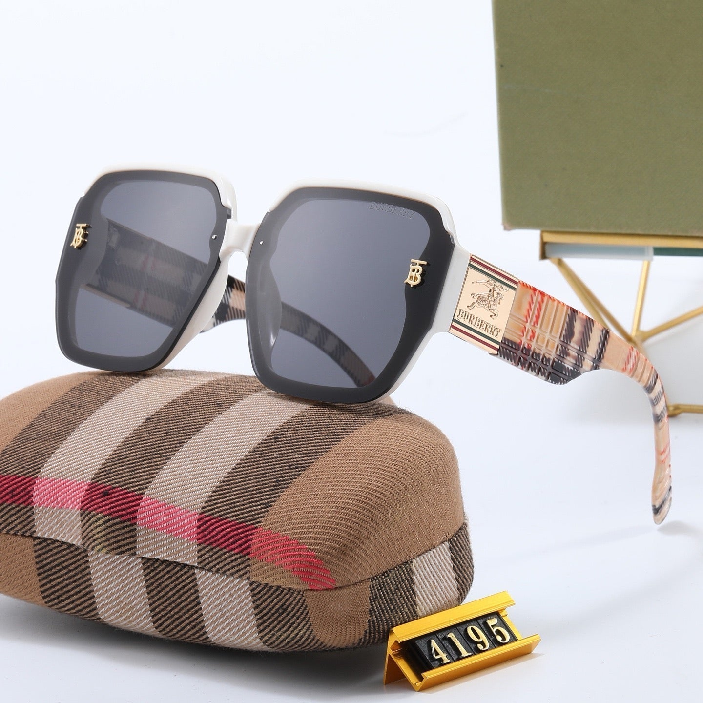 5-color fashionable BUR letter sunglasses