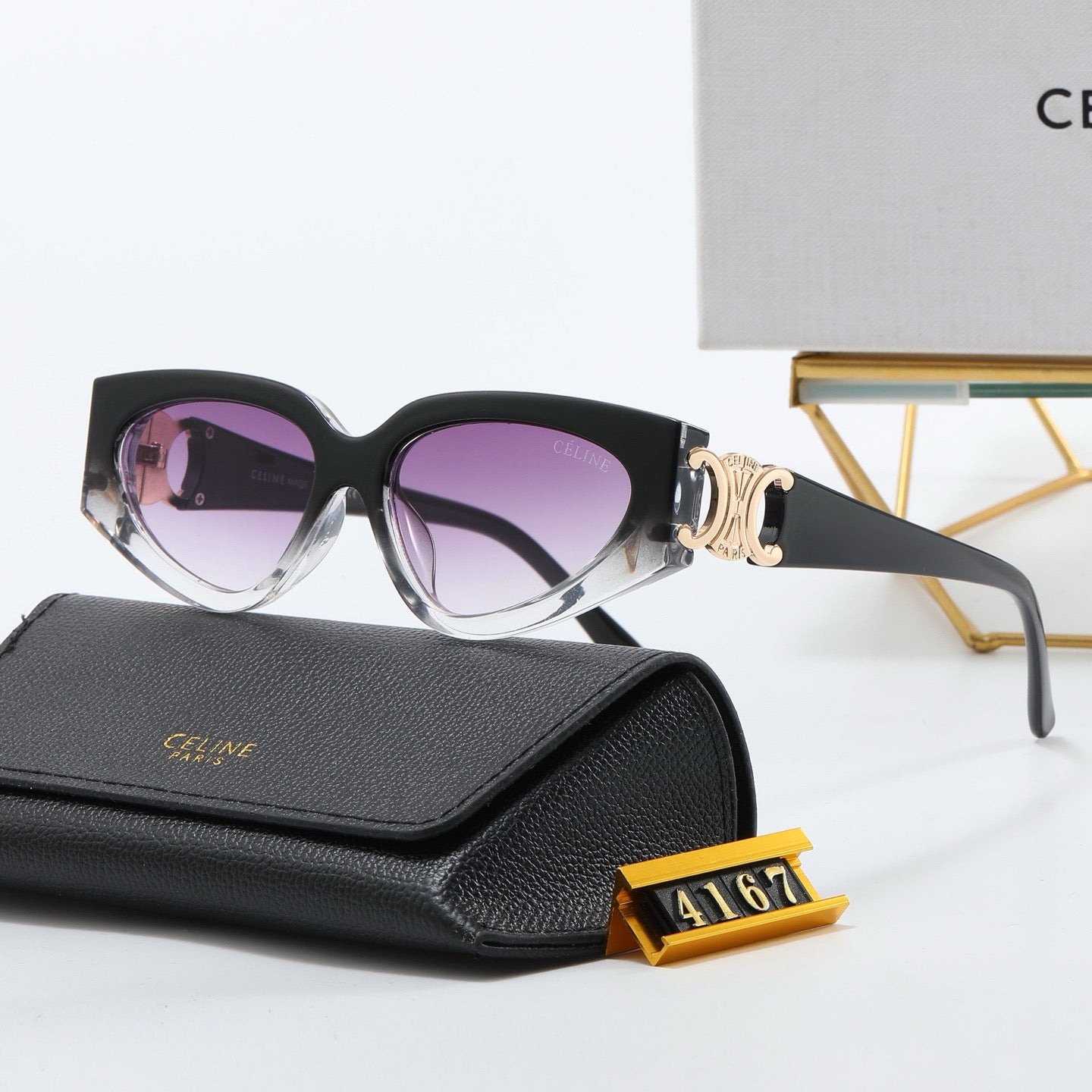 5-color fashion CE letter sunglasses