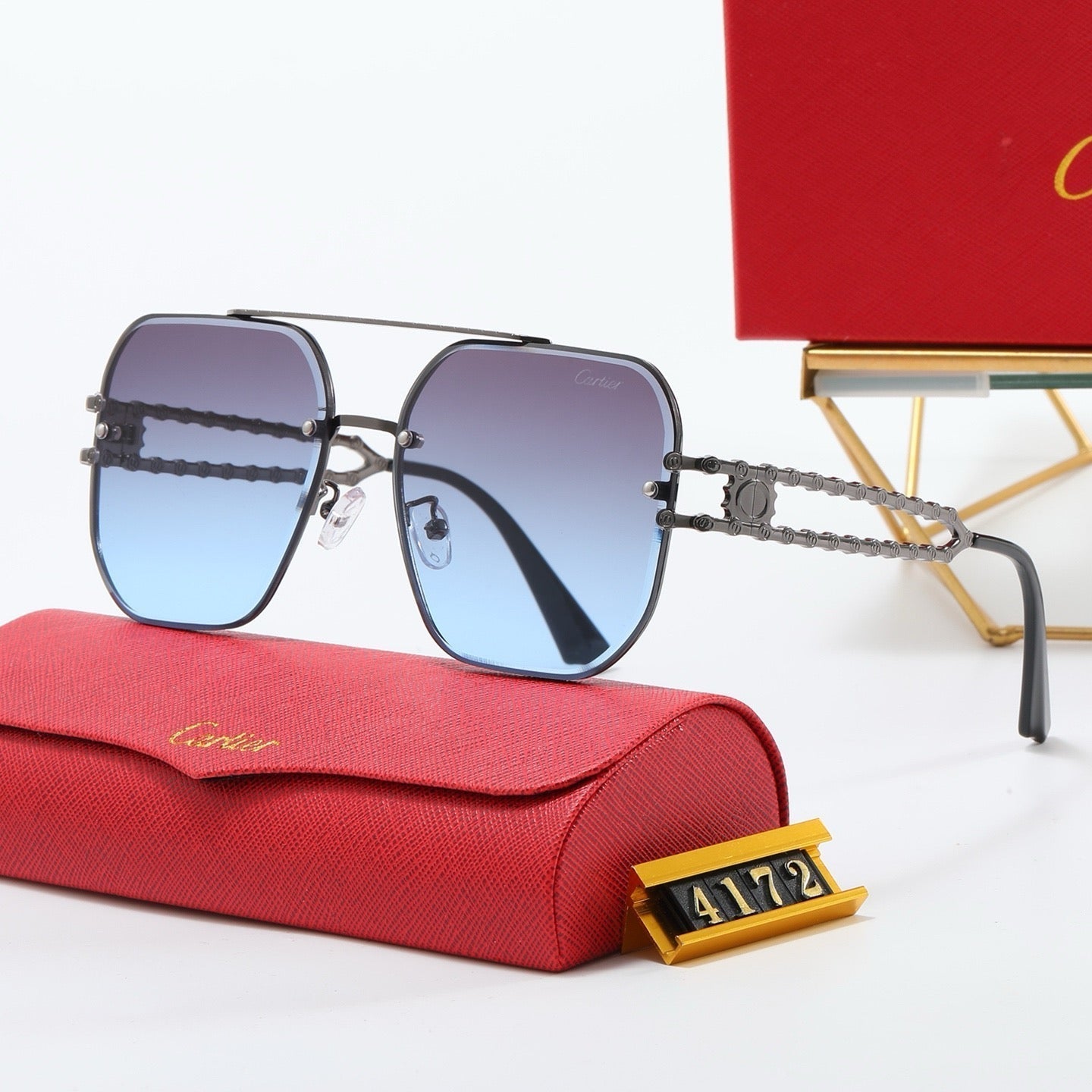 7-color fashion Car letter sunglasses