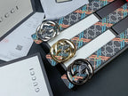 3 Colors luxury double G stripe calico belt