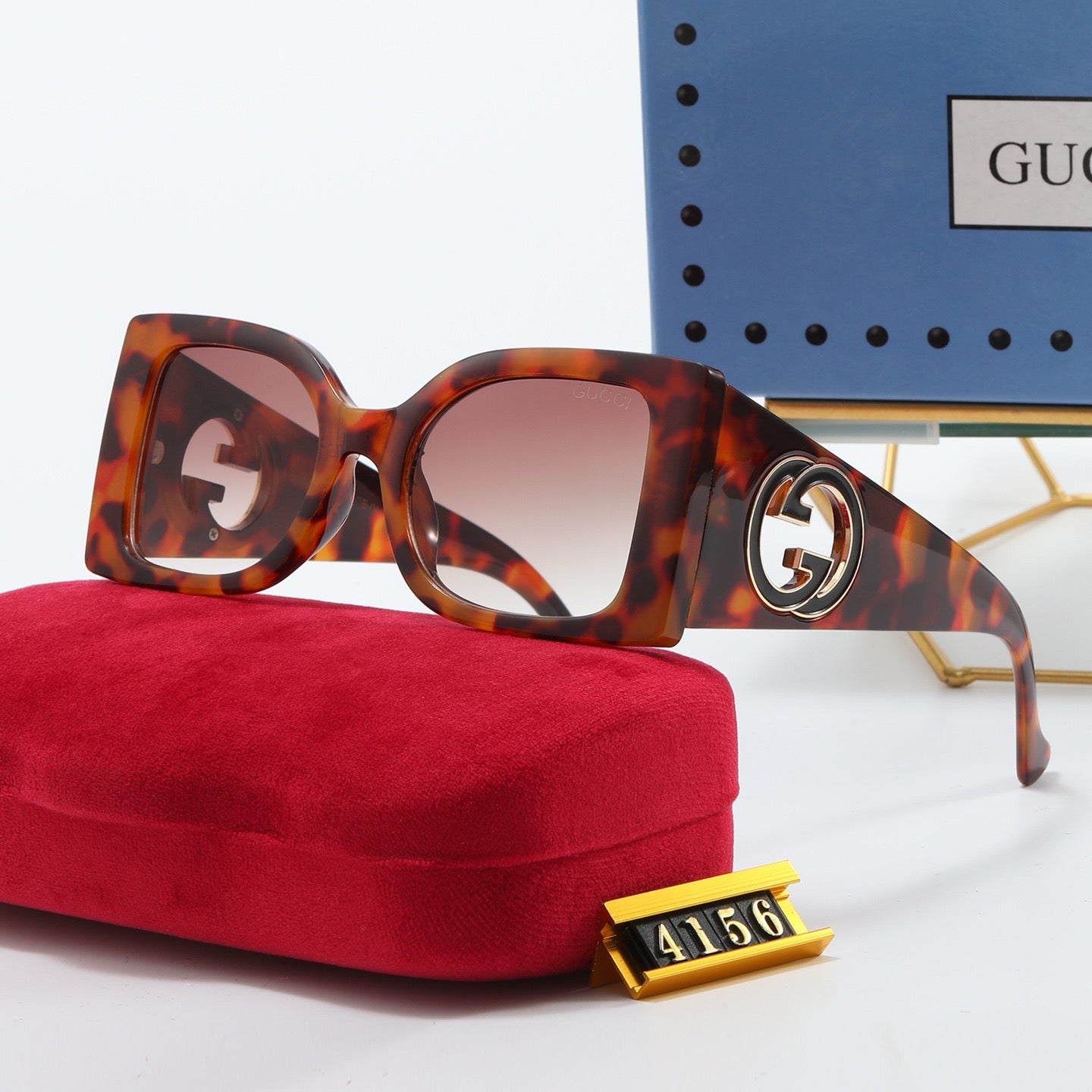 4-color fashionable GG letter sunglasses