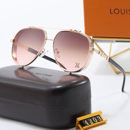 5-color fashionable four-leaf clover letter sunglasses