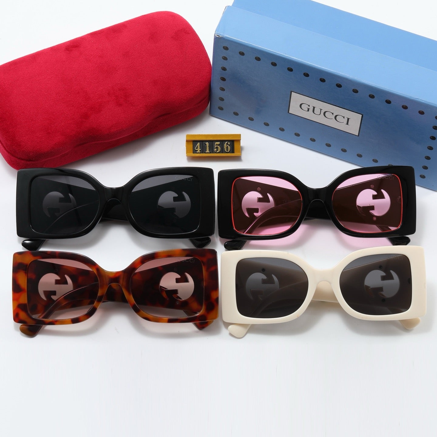 4-color fashionable GG letter sunglasses