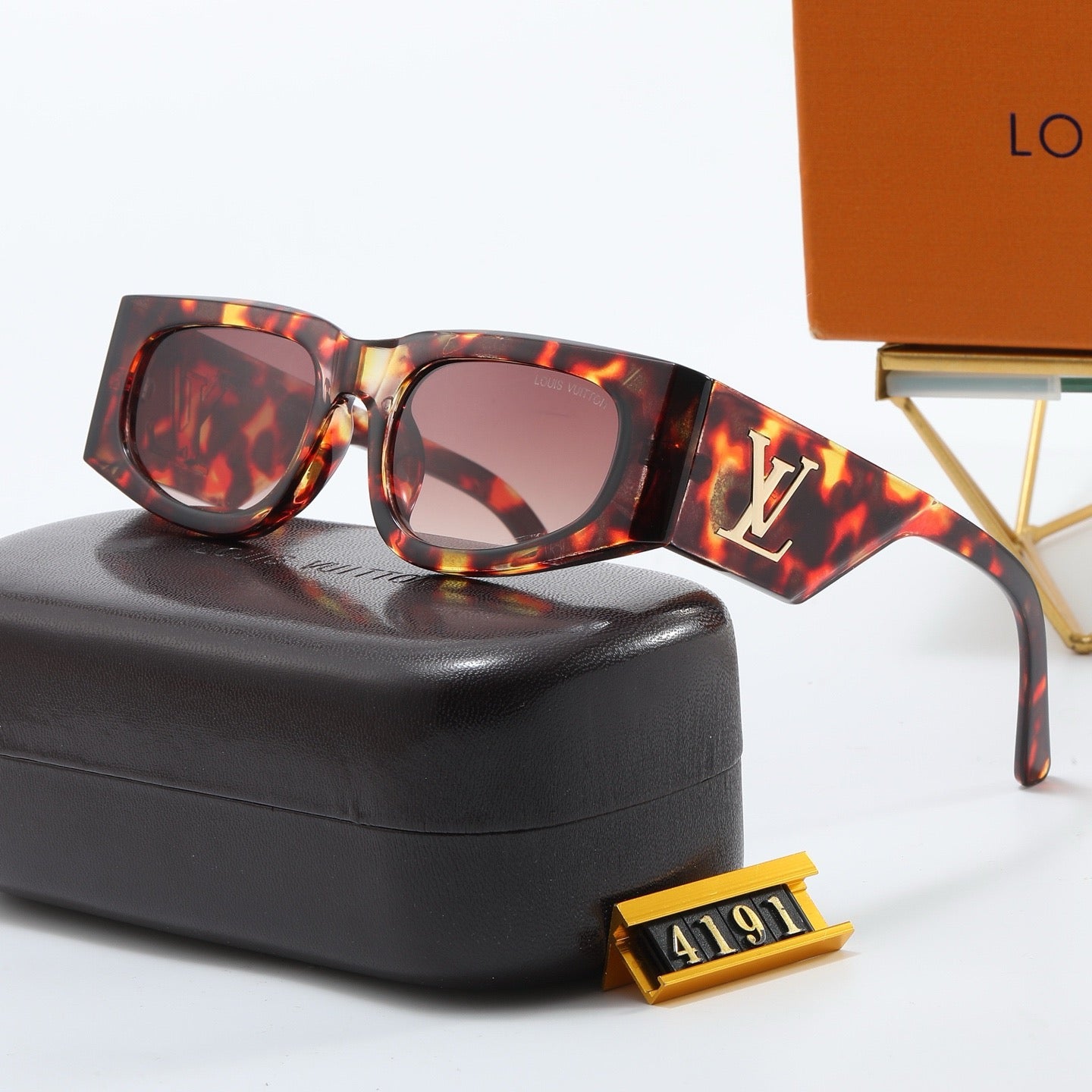 4-color fashion four-leaf clover letter sunglasses