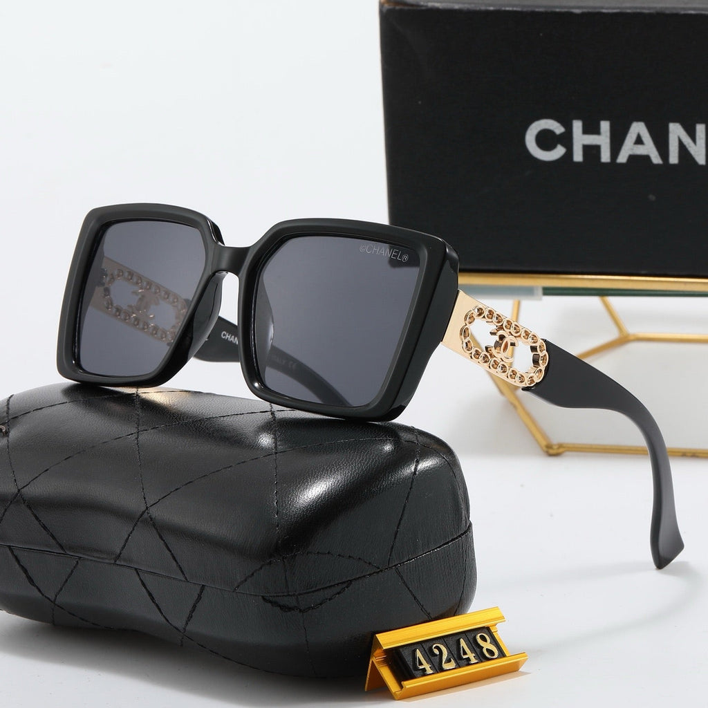 5-color fashion CC letter sunglasses