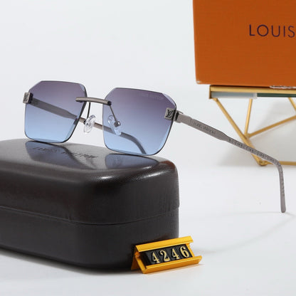 5-color fashionable four-leaf clover letter sunglasses