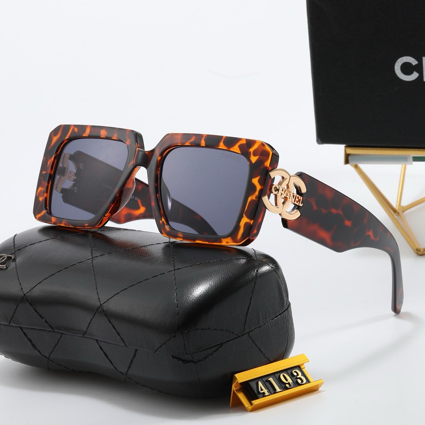 5-color fashion CC letter sunglasses
