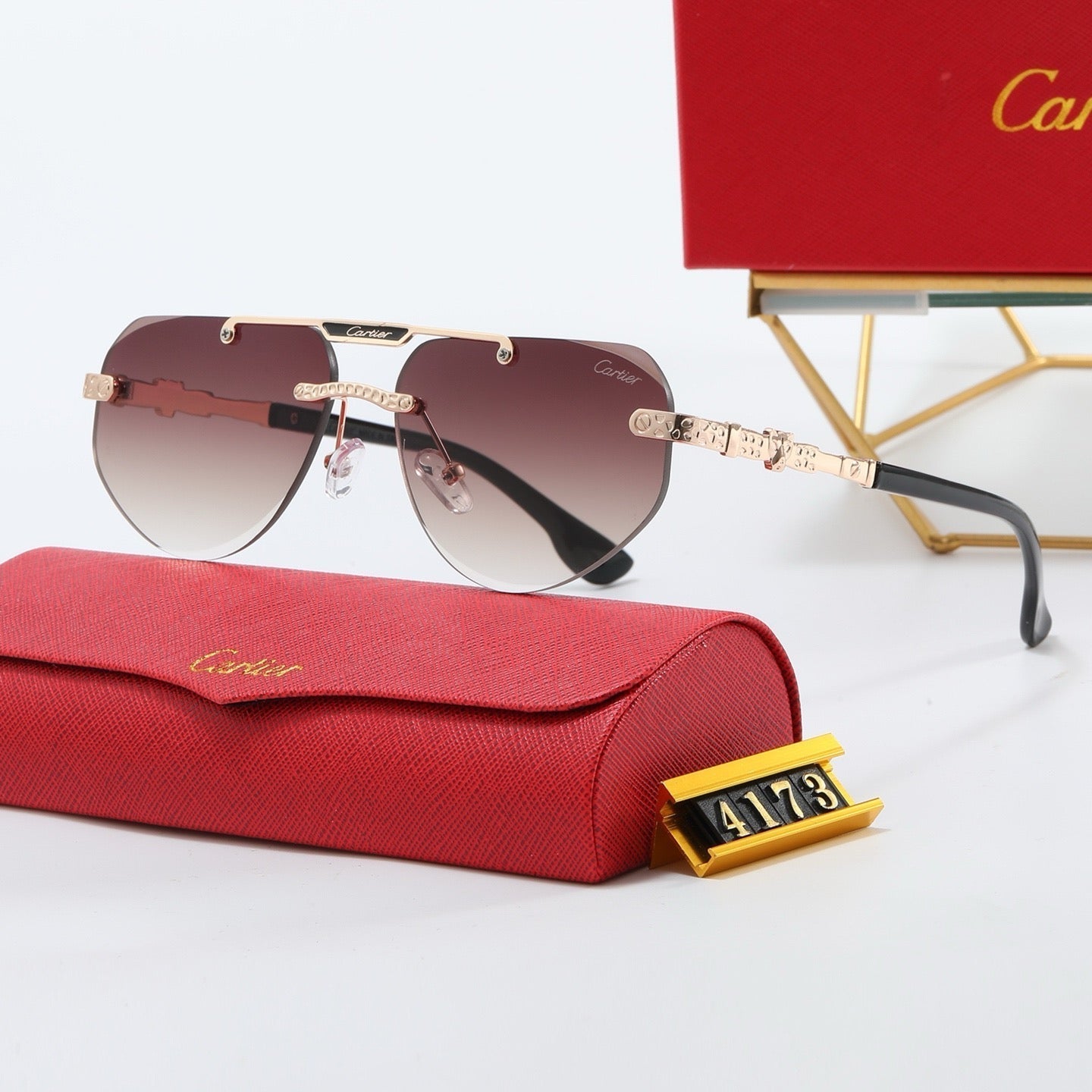 5-color fashion Car letter sunglasses