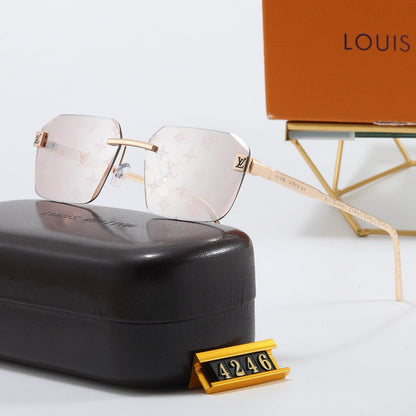 5-color fashionable four-leaf clover letter sunglasses