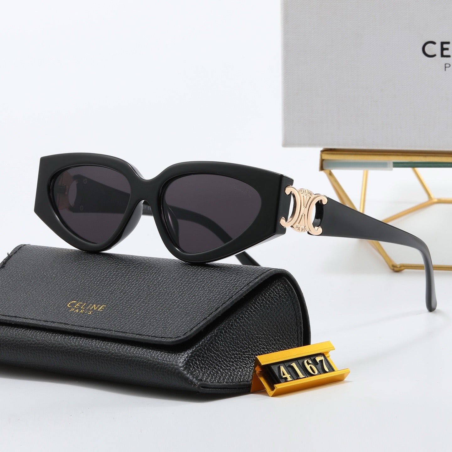 5-color fashion CE letter sunglasses