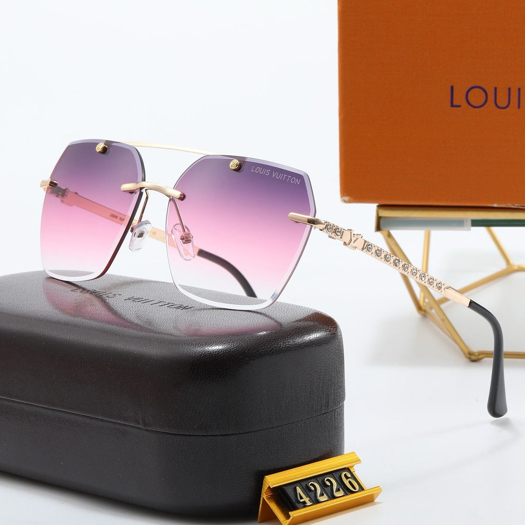5-color fashionable four-leaf clover letter sunglasses