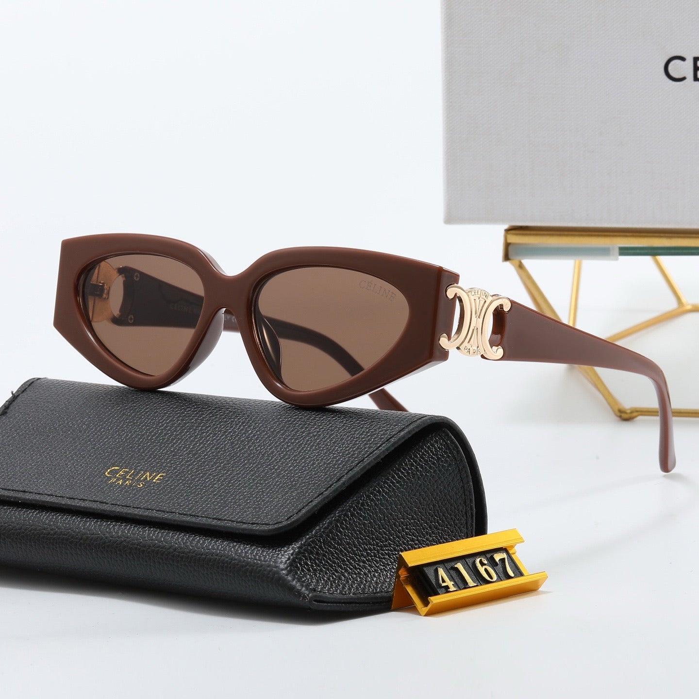 5-color fashion CE letter sunglasses