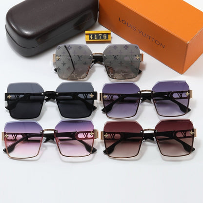 5-color fashion four-leaf clover letter sunglasses